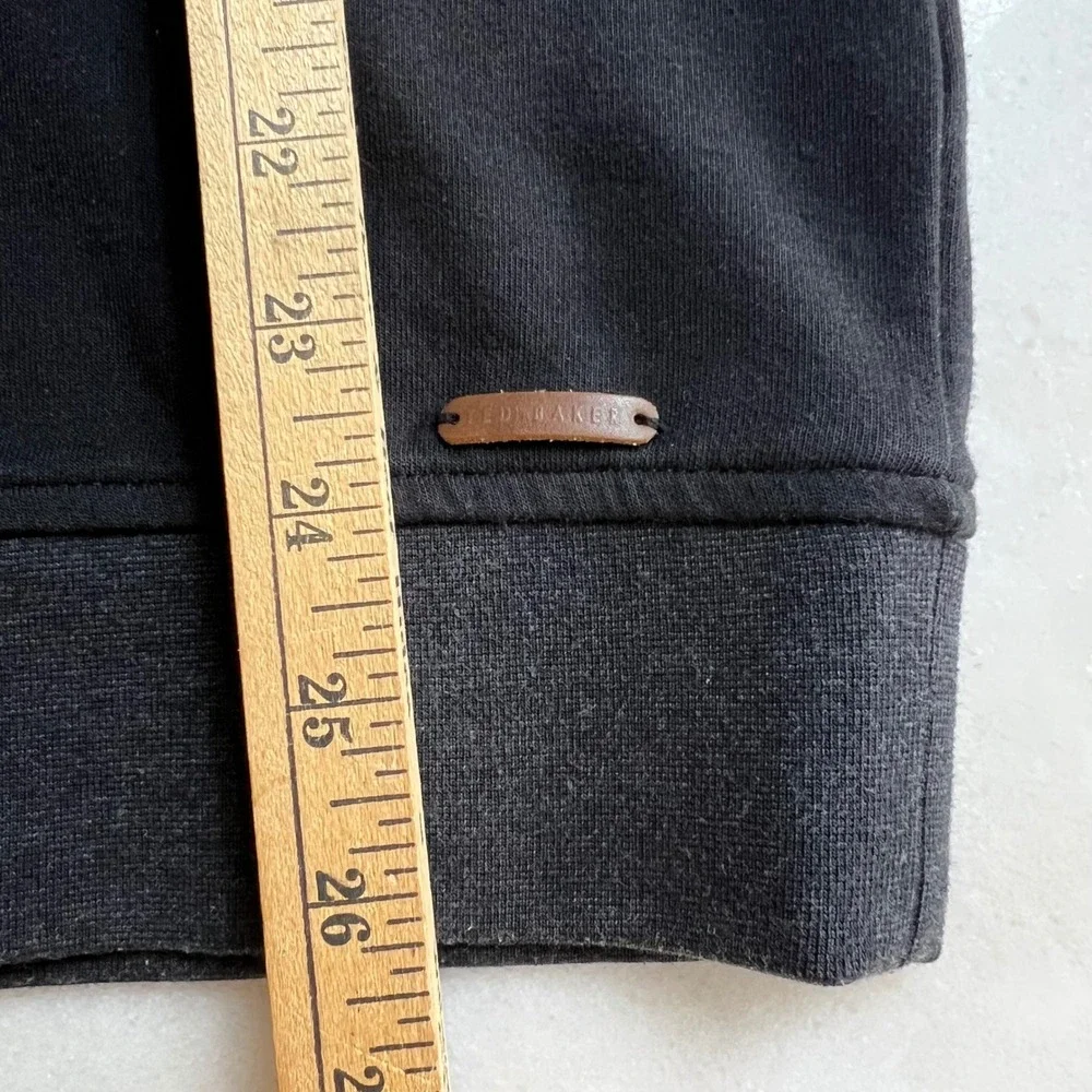 Ted Baker London Mens Quarter‎ Zip Pullover Sweater Jumper Size 4 Black - Picture 7 of 10